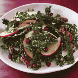 Kale Salad with Chia Lemon Dijon Dressing